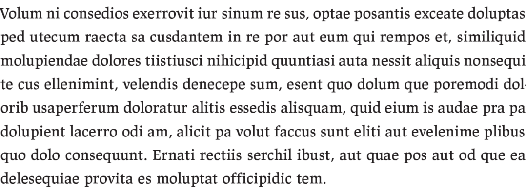 Krój Lapture z interlinią 14 pt